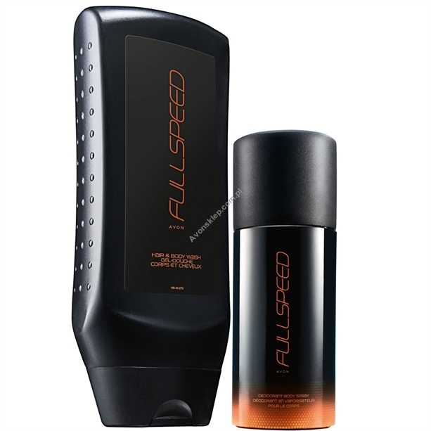 W zestawie:

    Żel do mycia ciała i włosów Full Speed (250 ml)
    Dezodorant do ciała w sprayu Full Speed (150 ml)
