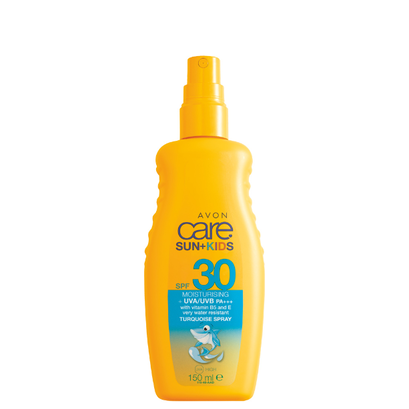 Wysoko wodoodporne mleczko ochronne w sprayu dla dzieci SPF 30 (150 ml) - CARE SUN +