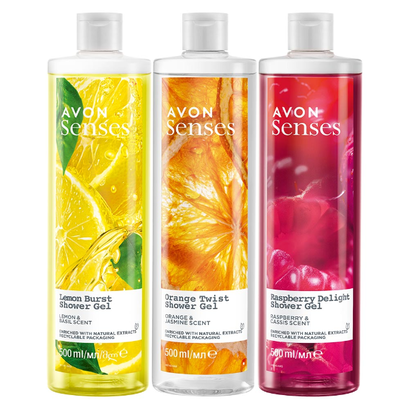 Zestaw żeli pod prysznic Senses 500 ml
