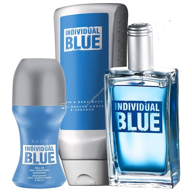 Individual Blue dla Niego - Zestaw upominkowy 3 kosmetyków